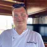 Carpe Diem 7 Croatia gulet yacht image of Matteo the chef on deck
